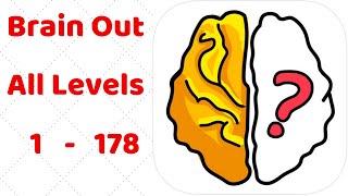 Brain Out All Levels 1  178 Walkthrough Solution [upl. by Fesoj]