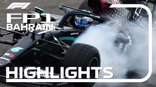 2020 Bahrain Grand Prix FP1 Highlights [upl. by Esidnak]