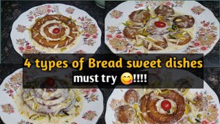 New Way 4 Delicious Types Of Bread Dessert Very Easy to make at home  By Tawakkal Family [upl. by Ardiek]