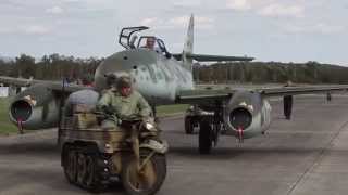 Messerschmidt ME262 Being Towed by Kettenkrad [upl. by Caruso268]