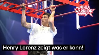 Newbie Henry Lorenz qualifiziert sich fürs Halbfinale  Ninja Warrior Germany 2023 [upl. by Baumann]