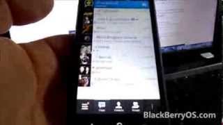 BlackBerry Messenger for Android  First Demo [upl. by Smailliw222]