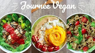 JOURNÉE DANS MON ASSIETTE  VEGAN amp SAIN [upl. by Amikahs623]