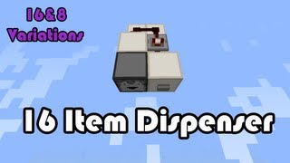 16 Item Dispenser  8 Item variation Minecraft [upl. by Iznekcam519]