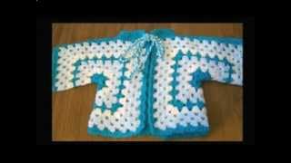 Crochet baby jacket how to make an hexagon jacket [upl. by Acessej993]