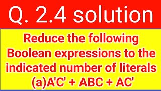 Q 320 Draw the multiplelevel NOR circuit for the following expression ABCDE  BCAB [upl. by Esertak947]