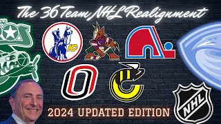 Penguin Notes 36 Team NHL Realignment 2024 UPDATED EDITION [upl. by Witherspoon]