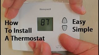 How To Install Replace A Thermostat [upl. by Maryann409]