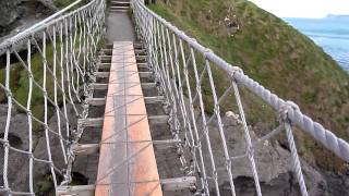 Walking the CarrickARede Rope Bridge in Antrim [upl. by Lesley]