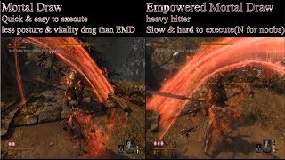 Sekiro Empowered Mortal Draw Vs Mortal Draw [upl. by Khano]