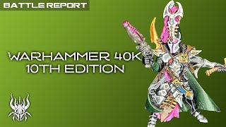 10th Edition 40k Drukhari vs Necrons Warhammer Battle Report  Skaredcast [upl. by Sirromal]