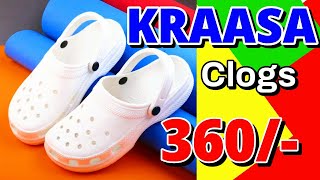 Best Clogs Under 500 🔥KRAASA White Clogs Review [upl. by Higley482]