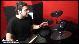 DEMO ALESIS DM6 USB KIT BATTERIA ELETTRONICA A PAD TRIGGER USBMIDI [upl. by Nyliahs]