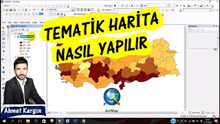 Tematik Harita Nasıl Yapılır  ArcGIS [upl. by Rahcir10]