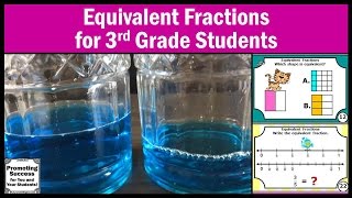 Equivalent Fractions for 3rd Grade Kids Visualizing Number Lines Teaching Math [upl. by Leavelle]