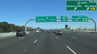 Interstate 80 East in California Vallejo to Davis [upl. by Arhas494]