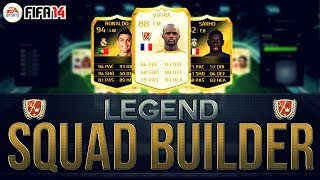 FUTLEGENDS  LEGENDS SQUAD BUILDER w VIEIRA AND SIF RONALDO  FIFA 14 Ultimate Team [upl. by Amsirahc57]