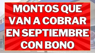 💥La verdad sobre los MONTOS CON BONO en SEPTIEMBRE que van a cobrar los Jubilados y Pensionados [upl. by Adorne]