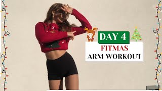 FITMAS DAY 4  ARM WORKOUT [upl. by Tnelc148]