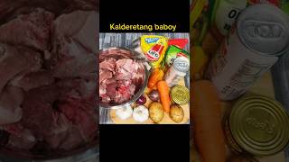 Kalderetang baboy  Simple recipe pork caldereta shortvideo shorts subscribe alfie food [upl. by Macmahon]