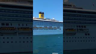 large cruise ships anchored in Istanbul harbor bosphorus cruise ships sea seatour seacruise [upl. by Nolahp]