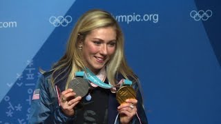 US ski stars praise Czech snowboarder Ledecka after shock win [upl. by Denver826]