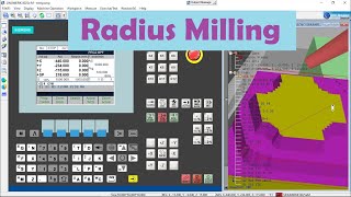 SiemensSinumerik 802cse Base Line Radius Milling [upl. by Akers]