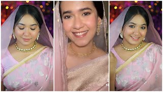 I Tried To Recreate Munzereen Shahids Wedding Makeup Look 🌸 [upl. by Anitnelav]