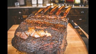 Smoked Bonein Prime Rib [upl. by Tearle]