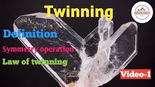 Introduction to twinning  Twinning Video 1  lecture 28 of mineralogy GeologyAspirant [upl. by Yttig247]