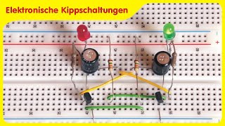 Funktion amp Anwendung elektronischer Kippschaltungen  Multivibratoren astabil monostabil bistabil [upl. by Evets]