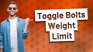 How much weight can 2 toggle bolts hold [upl. by Debbie170]