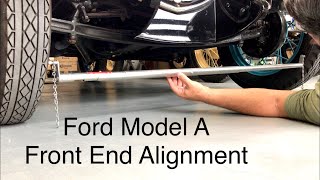 How to align Ford Model A Front End How to use a ToeIn Gauge [upl. by Tabatha110]