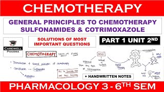 Solutions  Chemotherapy  General Principles  Sulfonamides amp Cotrimoxazole  P 1 U 2  COLOGY3 [upl. by Hachman]