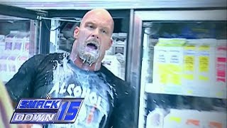 quotStone Coldquot Steve Austin brawls with Booker T inside a grocery store [upl. by Yelac755]