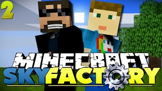 Minecraft Modded SkyFactory 2  WE HAVE FECES [upl. by Naamana]