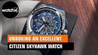 Unboxing excellent Citizen Promaster Skyhawk JY814808L watch [upl. by Einnaj120]