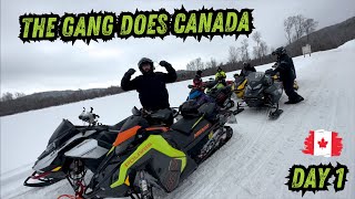 Snow hunting took us up to Canada for the weekend They let 4wheelers on the trails [upl. by Ardisi]