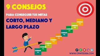 9 CONSEJOS para hacer tus METAS a CORTO MEDIANO Y LARGO PLAZO 😲😲 [upl. by Macilroy]