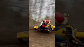 1980 YZ125 Wide Open On Backyard Track [upl. by Attenohs]