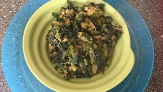 Paleo diet spinach poriyal in Tamil [upl. by Hartman]