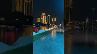 Night View of Grozny city mbbsinrussia medicallife yt shortvideo chechenstatemedicaluniversity [upl. by Xad]