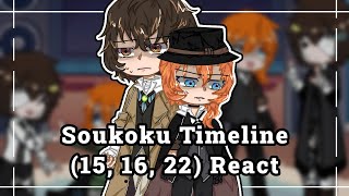 Soukoku Timeline React to Themselves  15 16 22  Check Desc for Info  Bungo Stray Dogs [upl. by Abeu]