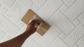 Brick wall painting cool and easy method [upl. by Thirzi297]