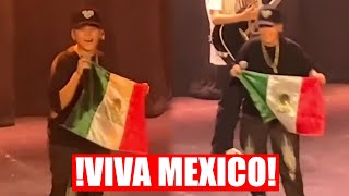 Yaritza Aparece con Bandera Mexicana y Grita VIVA MEXICO [upl. by Codel]