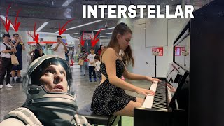 I played INTERSTELLAR on piano in public [upl. by Boyt]