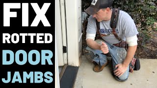 How To Repair Rotted Door Jambs [upl. by Cilka786]