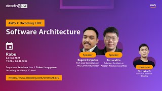 AWS x Dicoding LIVE  quotSoftware Architecturequot [upl. by Aramen448]