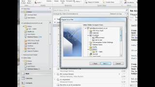 Export Contacts From Outlook 2010 [upl. by Haughay]