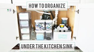 How to Organize Under the Kitchen Sink [upl. by Adabelle482]